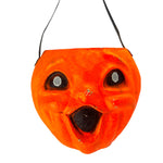 Vintage Halloween Pulp Paper Mache DayGlo Jack O' Lantern ~ Mid 1950s at Eerie Emporium. 