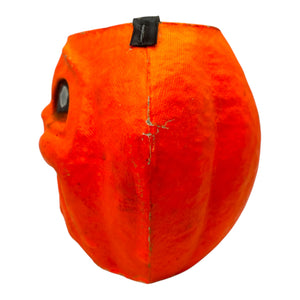 Vintage Halloween Pulp Paper Mache DayGlo Jack O' Lantern ~ Mid 1950s at Eerie Emporium. 7