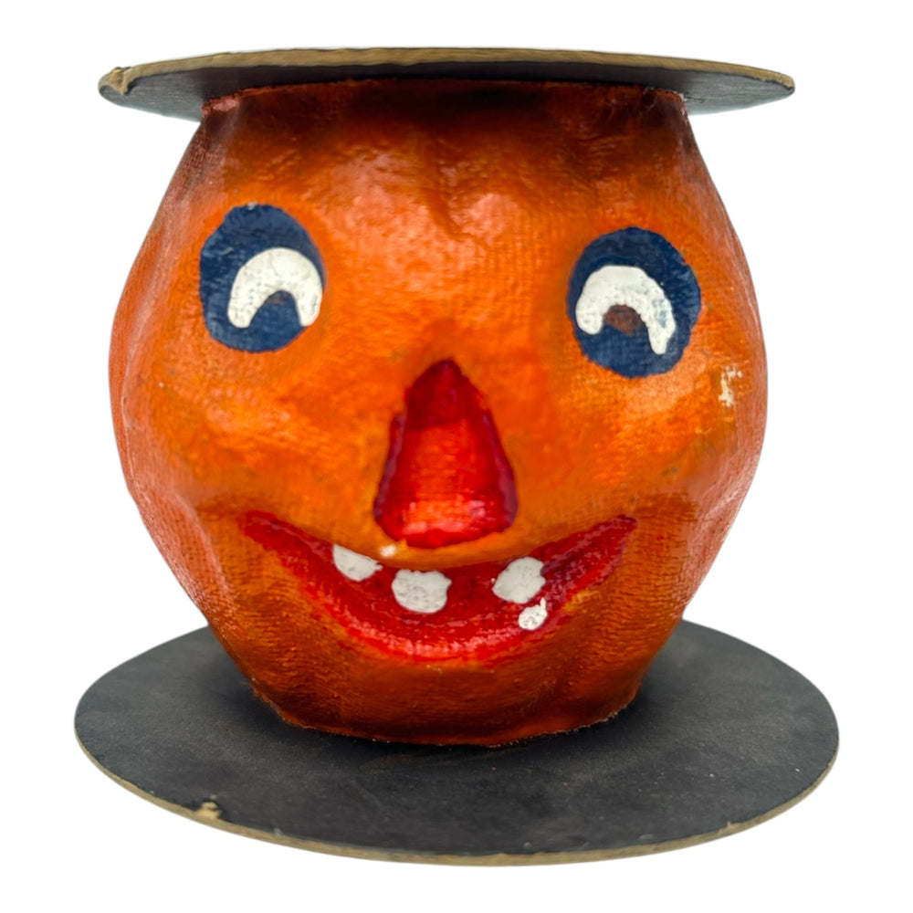 Vintage Halloween Pulp Paper Mache JOL Candle Novelty Holder at Eerie Emporium. 