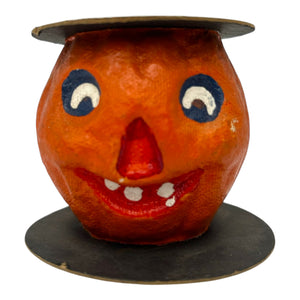 Vintage Halloween Pulp Paper Mache JOL Candle Novelty Holder at Eerie Emporium. 2