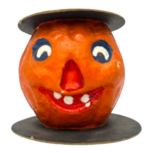 Vintage Halloween Pulp Paper Mache JOL Candle Novelty Holder at Eerie Emporium. 3