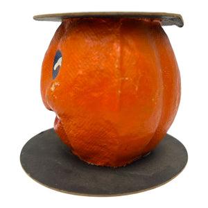 Vintage Halloween Pulp Paper Mache JOL Candle Novelty Holder at Eerie Emporium. 4