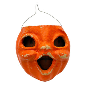 Vintage Halloween Pulp Paper Mache JOL Choir Boy ~ 1950s w/ Battery Operated Light at Eerie Emporium. 2