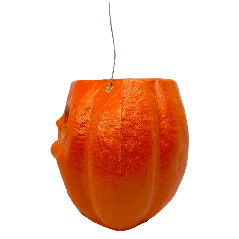 Vintage Halloween Pulp Paper Mache Jack-O'-Lantern with Original Face Insert ~ Choir Boy at Eerie Emporium. 7