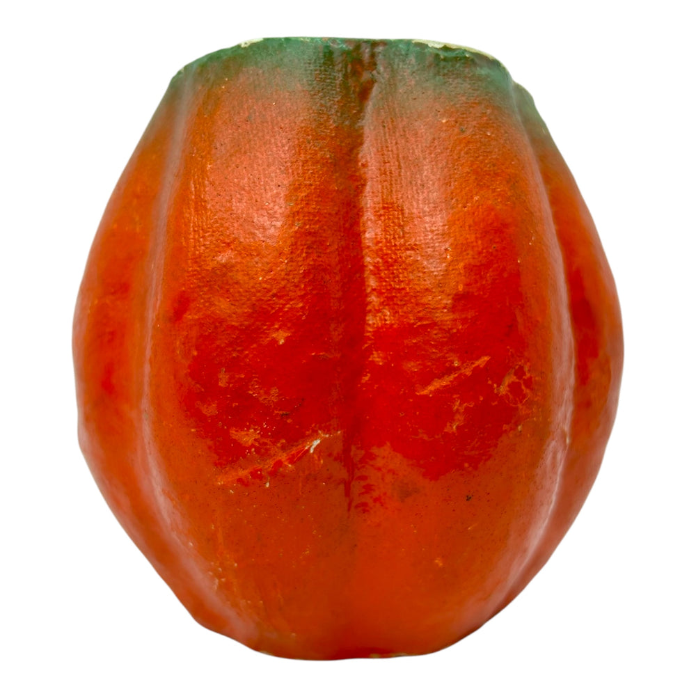 Vintage Halloween Pulp Paper Mache Pumpkin Jack-O'-Lantern with Sinister Smile at Eerie Emporium. 8