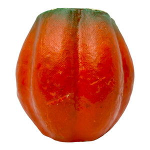 Vintage Halloween Pulp Paper Mache Pumpkin Jack-O'-Lantern with Sinister Smile at Eerie Emporium. 8