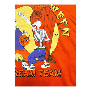 Vintage Halloween Scream Team Basketball T-Shirt with Skeletons 1995, size L/XL, at Eerie Emporium. 4