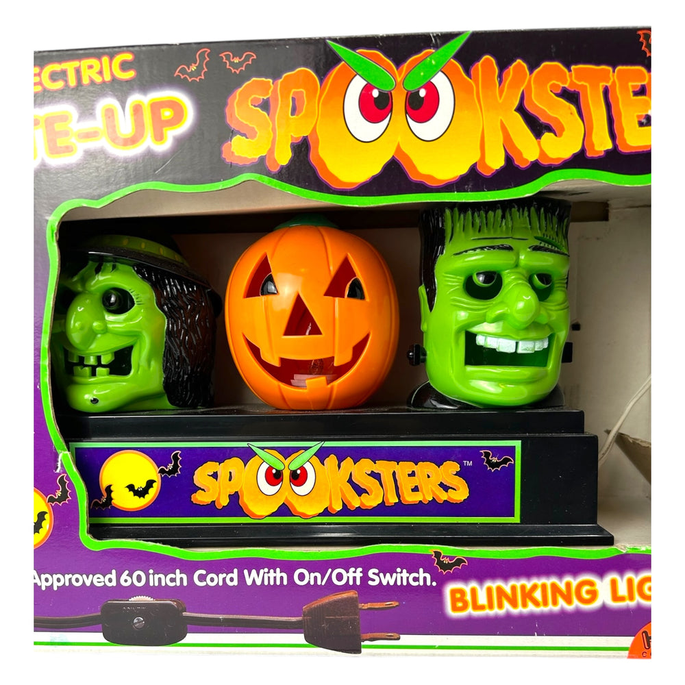Vintage Halloween Spooksters Blinking Lights Display w/original packaging ~ Frankenstein 1996 at Eerie Emporium. 5