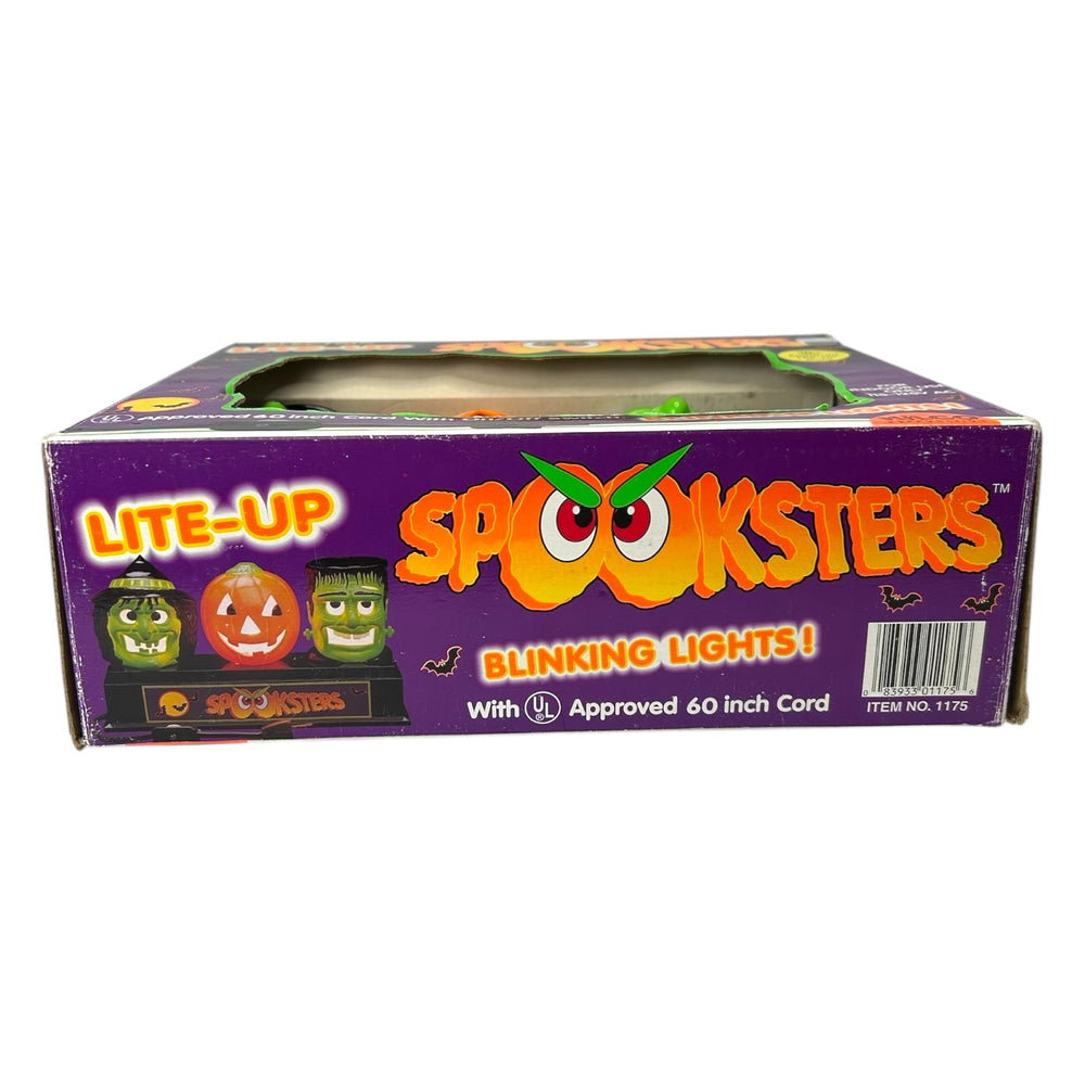 Vintage Halloween Spooksters Blinking Lights Display w/original packaging ~ Frankenstein 1996 at Eerie Emporium. 7