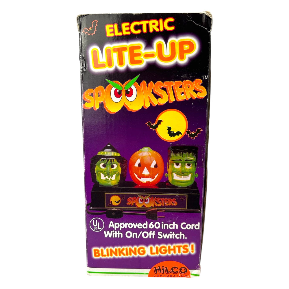Vintage Halloween Spooksters Blinking Lights Display w/original packaging ~ Frankenstein 1996 at Eerie Emporium. 8
