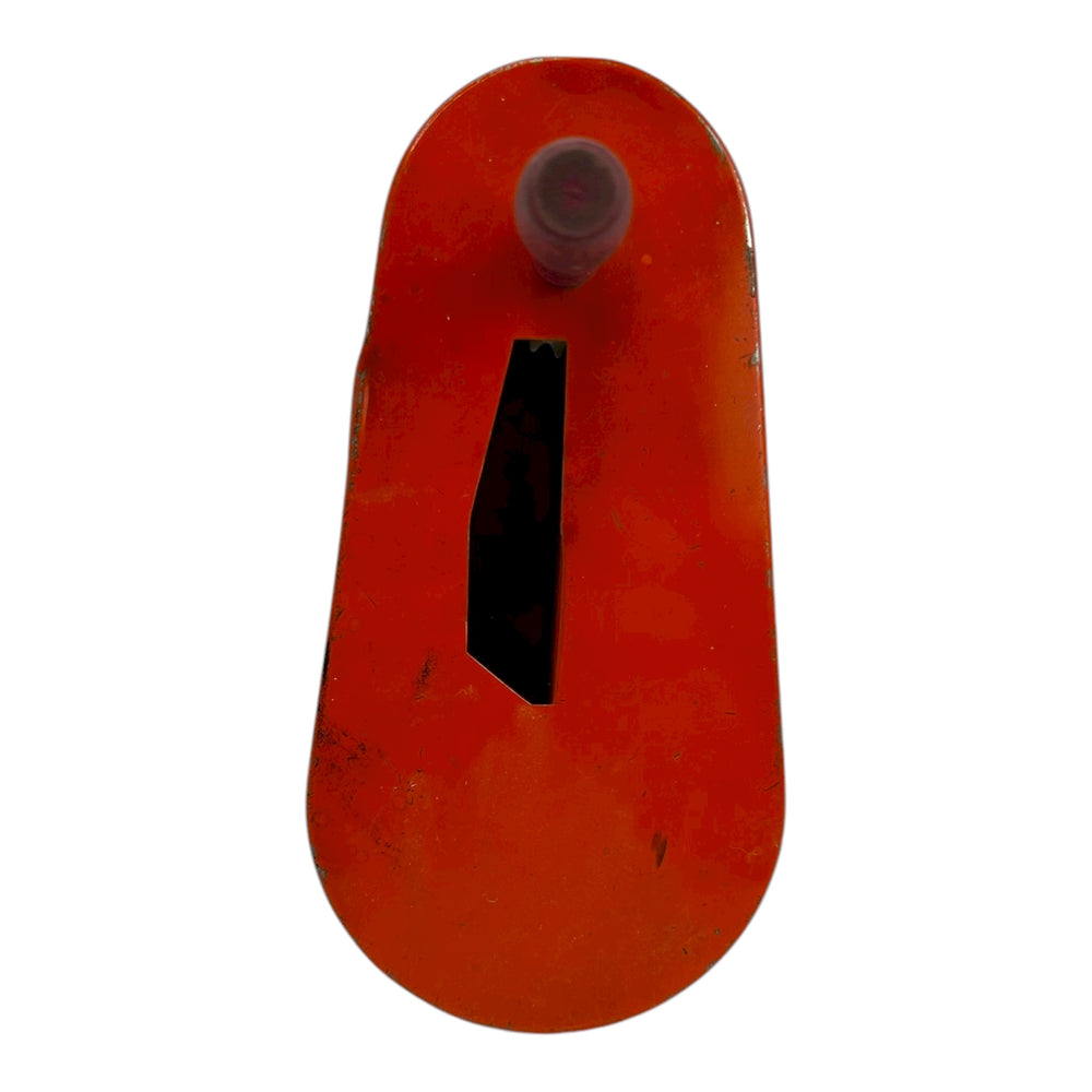 Vintage Halloween T. Cohn Black Cat w/ JOL Oblong Tin Ratchet ~ Green 1950s at Eerie Emporium. 10