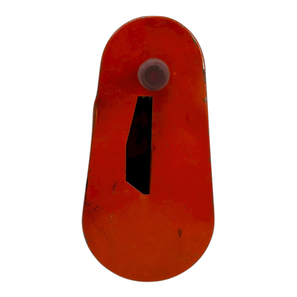 Vintage Halloween T. Cohn Black Cat w/ JOL Oblong Tin Ratchet ~ Green 1950s at Eerie Emporium. 9