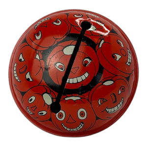 Vintage Halloween T. Cohn Tin Litho Rattler Noisemaker Jack-O'-Lanterns ~ 1940s at Eerie Emporium. 2