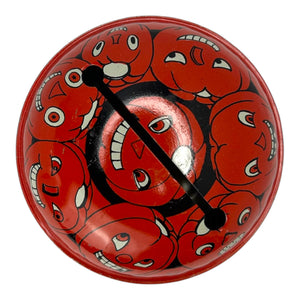 Vintage Halloween T. Cohn Tin Litho Rattler Noisemaker Jack-O'-Lanterns ~ 1940s at Eerie Emporium. 