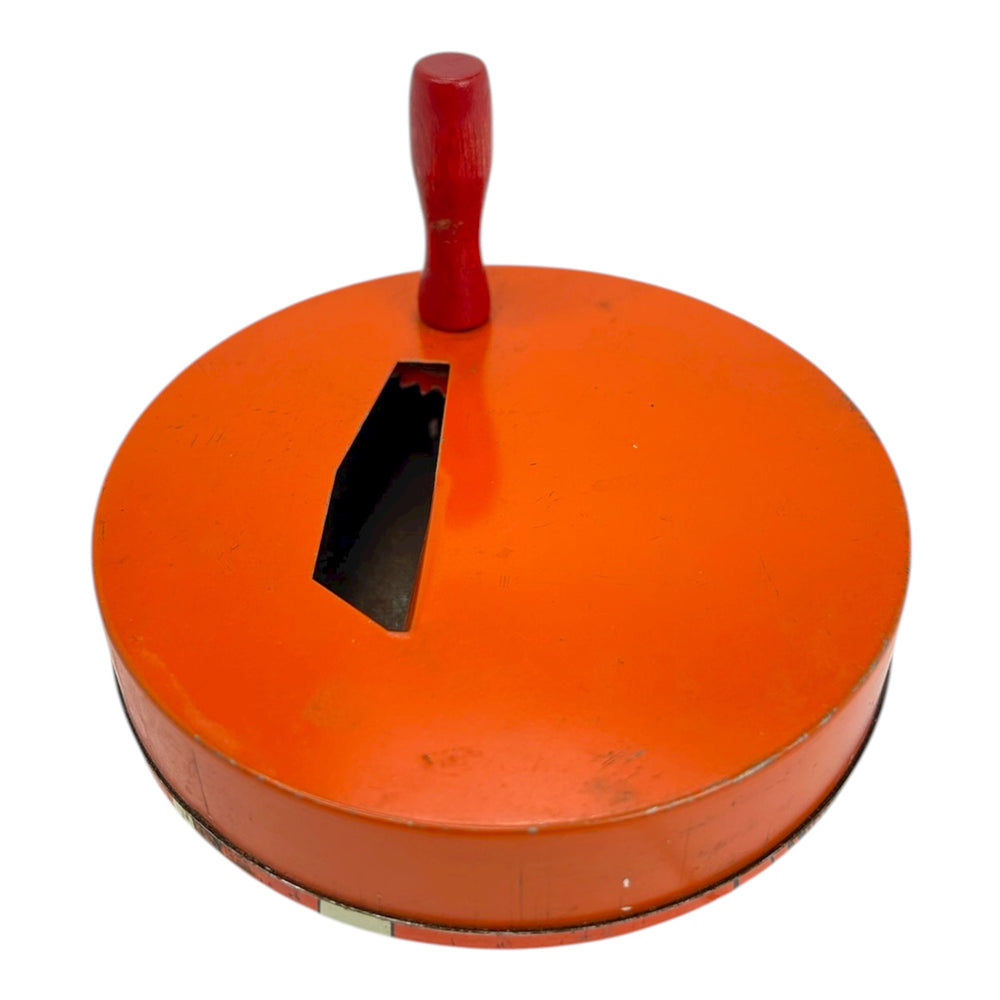 Vintage Halloween T. Cohn Tin Ratchet Art Deco Witch Noisemaker ~ 1930s at Eerie Emporium. 3