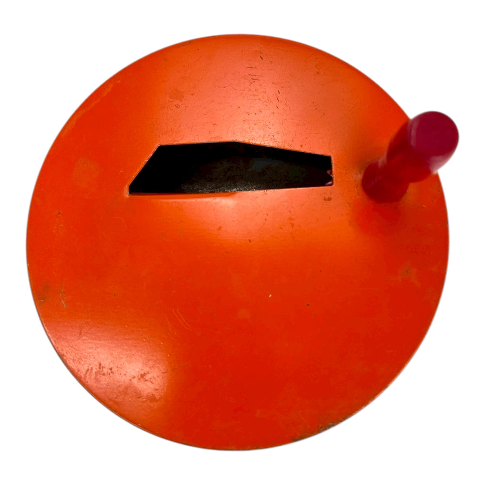 Vintage Halloween T. Cohn Tin Ratchet Art Deco Witch Noisemaker ~ 1930s at Eerie Emporium. 5