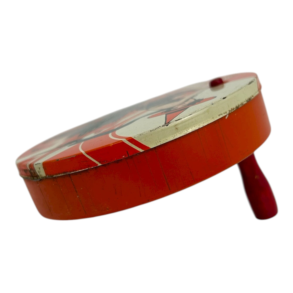 Vintage Halloween T. Cohn Tin Ratchet Art Deco Witch Noisemaker ~ 1930s at Eerie Emporium. 6