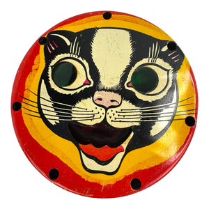 Vintage Halloween Tin Toy Black Cat Sparkler Spinner Noisemaker ~ Cat's Meow Ranger 1950s at Eerie Emporium. 2