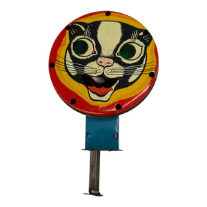 Vintage Halloween Tin Toy Black Cat Sparkler Spinner Noisemaker ~ Cat's Meow Ranger 1950s at Eerie Emporium. 3