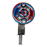 Vintage Halloween Tin Toy Black Cat Sparkler Spinner Noisemaker Japan at Eerie Emporium. 