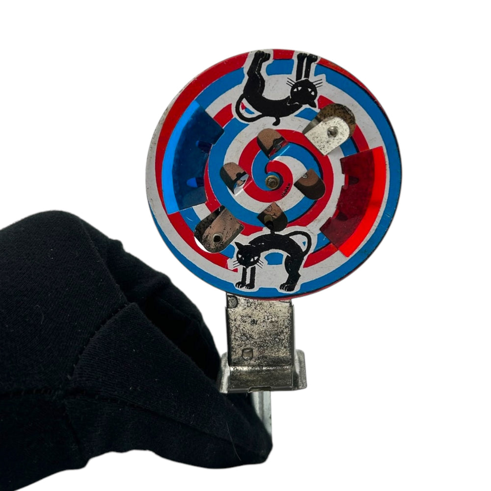 Vintage Halloween Tin Toy Black Cat Sparkler Spinner Noisemaker Japan at Eerie Emporium. 2