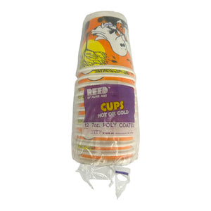 Vintage Halloween Trick or Treat Ghosts Party Cups Set of 12 at Eerie Emporium. 3