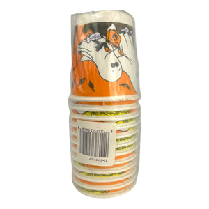Vintage Halloween Trick or Treat Ghosts Party Cups Set of 12 at Eerie Emporium. 5