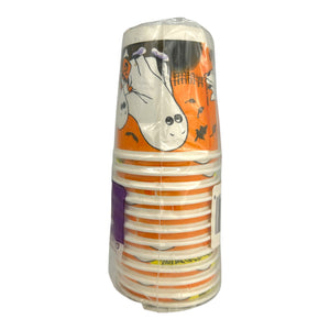 Vintage Halloween Trick or Treat Ghosts Party Cups Set of 12 at Eerie Emporium. 6