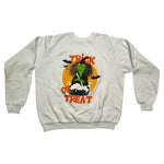 Vintage Halloween Trick or Treat Witch Crewneck 1990s ~ Wildside LA at Eerie Emporium.