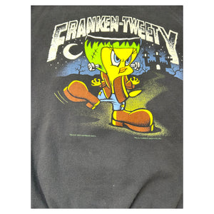 Vintage Halloween Tweety Bird Frankenstein Looney Tunes Sweater XL Crewneck from 1995 at Eerie Emporium. 4