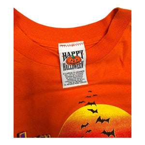 Vintage Happy Halloween Black Cat Don't Cross My Path Single Stitch T-Shirt size XL 1990s at Eerie Emporium. 6