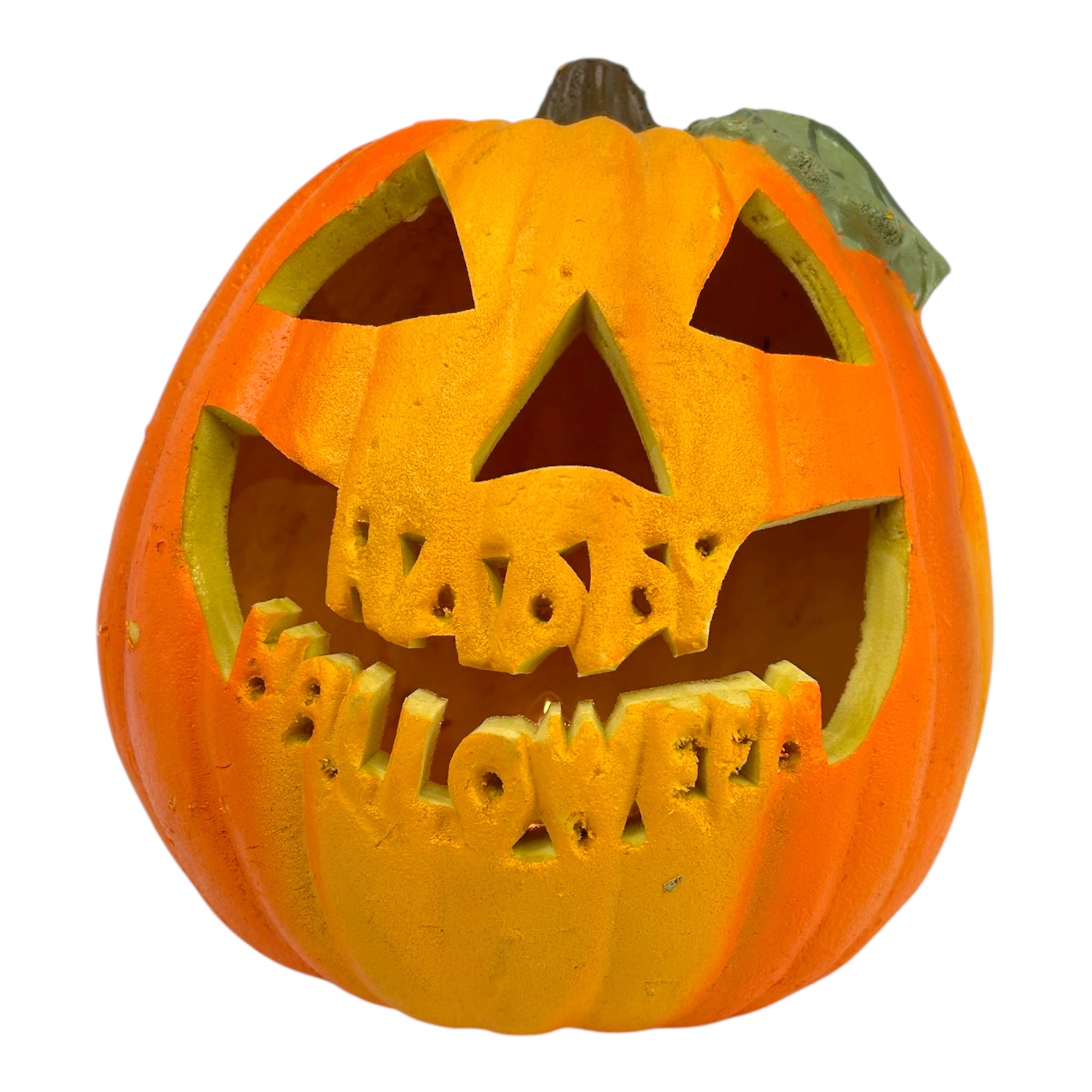Vintage Matrix Industries Happy Halloween Foam Pumpkin | Eerie Emporium