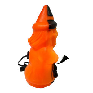 Vintage Halloween 1981 Empire Witch Blow Mold Lamp with Upgraded Light Cord at Eerie Emporium.