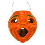 Vintage Halloween 1940s Jumbo Paper Mache Double Sided Jack-O'-Lantern at Eerie Emporium.