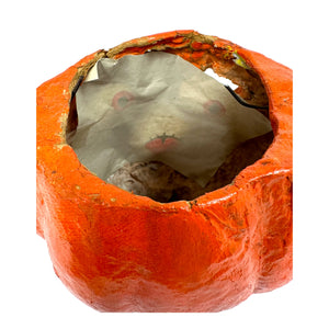 Vintage Halloween Paper Mache Pulp Jack O' Lantern Pumpkin at Eerie Emporium.