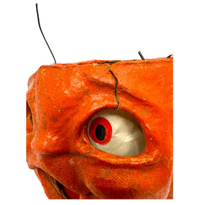 Vintage Halloween Paper Mache Pulp Jack O' Lantern Pumpkin at Eerie Emporium.