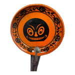Antique Halloween 1920s Tin Grinning Jack-O'-Lantern Noisemaker Made In Germany and very rare at Eerie Emporium.