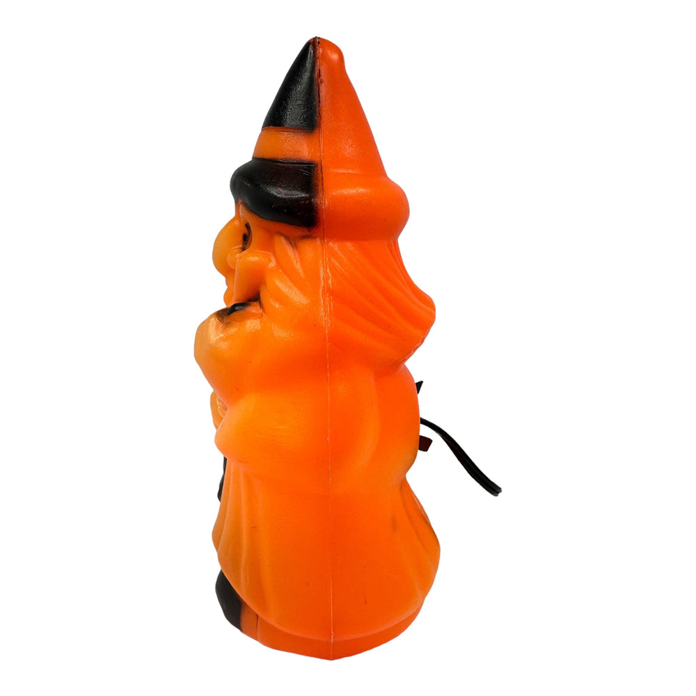 Vintage Halloween 1981 Empire Witch Blow Mold Lamp with Upgraded Light Cord at Eerie Emporium.