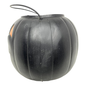 
            
                Load image into Gallery viewer, Vintage Halloween General Foam Black Pumpkin Pail at Eerie Emporium
            
        