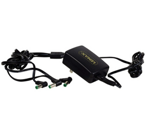 
            
                Load image into Gallery viewer, A black electrical adapter with 3 plugs
            
        