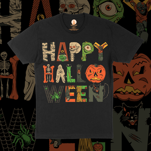 Trick or Treat Fitted T-shirt in Ivory Size S,M,L,XL,2XL,3XL
