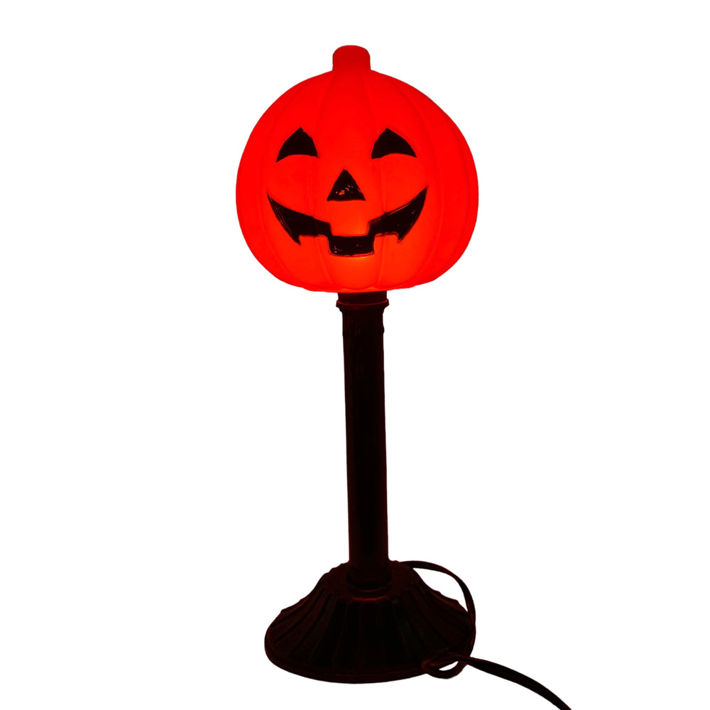 
            
                Load image into Gallery viewer, Vintage Blow Mold Jack O&amp;#39; Lantern Lighted Candle Stick 
            
        