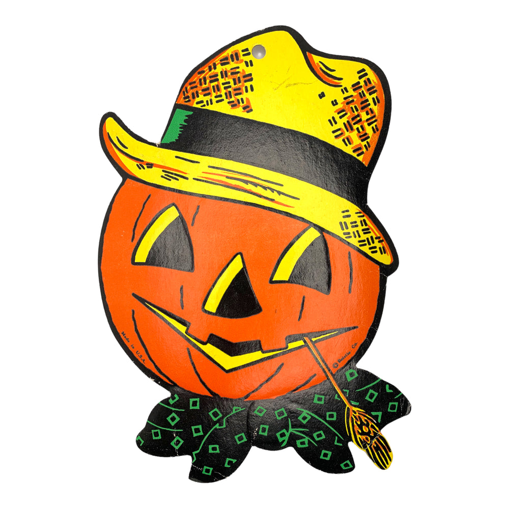 
            
                Load image into Gallery viewer, vintage halloween scarecrow die cut
            
        