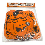Vintage Halloween Jack o Lantern Banner / Garland from the 1950s or 1960s.
