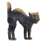 Vintage Halloween 1920s German Heavily Embossed Arched-Back Black Cat Die Cut
