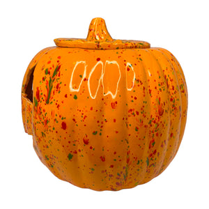 Vintage Halloween Ceramic Glazed Jack O' Lantern