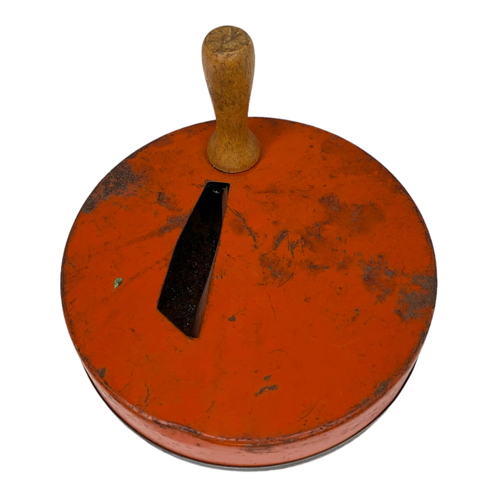 
            
                Load image into Gallery viewer, Vintage Halloween Tin Jack O&amp;#39; Lantern Noisemaker Ratchet Kirchhof 1940s
            
        