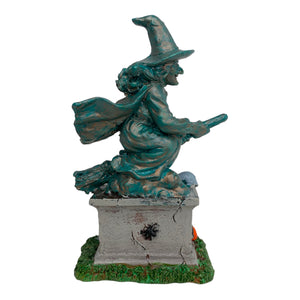 Retired Lemax Spooky Town Witch Statue #04153