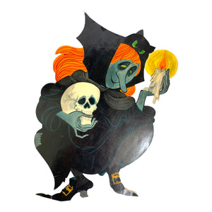 Vintage Halloween Witch Die Cuts, Set of 3