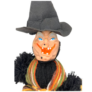 
            
                Load image into Gallery viewer, Vintage Halloween Folk Art Yarn Witch
            
        